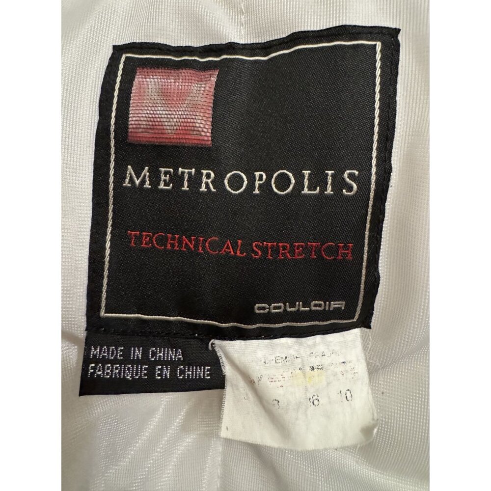 Metropolis Off-White Fitted Jacket Couloir Ski Snowboard Winter‎ Coat Size 6 - Picture 12 of 14